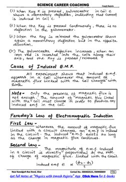 Class 12 Electromagnetic Induction Notes | PDF | Electromagnetism ...