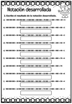 b) 600 000 000 +20 000 000 +9 000 000 +100 000 +50 000 +7 000 +400 +80 +3
c) 200 000 000 +90 000 000 +7 000 000 +200 000 +50