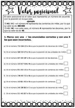 El valor posicional es el valor que representa un número de acuerdo 
con la posición en la que está.
ejemplo
73 481 942 =el n