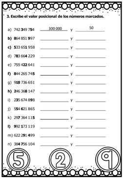 a) 742 349 754
y
b) 864 851 997
y
c) 533 651 958
y
d) 783 664 229
y
e) 755 422 641
y
f)
844 265 745
y
g) 918 736 651
y
h) 246