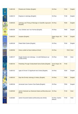 K&n Rao Chart K N Rao Astrology Books Collection | PDF | Hindu Astrology | Ancient ...