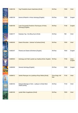 K&n Rao Chart K N Rao Astrology Books Collection | PDF | Hindu Astrology | Ancient ...
