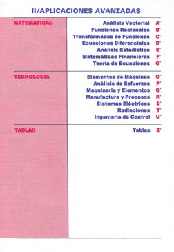 MATEMATICAS
Análisis
Vectorial
A'
Funciones Racionales
B'
Transformadas
de Funciones
C'
Ecuaciones
Diferenciales
D'
Análisis