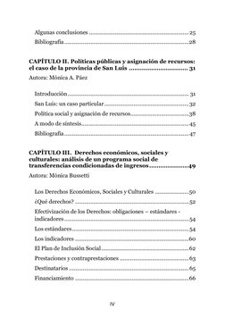 IV 
 
Algunas conclusiones ................................................................. 25 
Bibliografía ...............