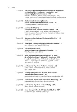 VI 
Contents 
 
Chapter 9 
The Natural Antimicrobial Chromogranins/Secretogranins-
Derived Peptides – Production, Lytic Activ