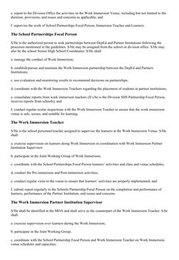 DepEd Senior High School Work Immersion Guidelines | PDF | Educational ...