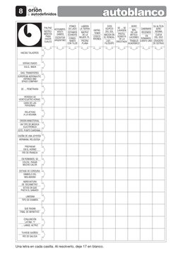 autodefinidos
orión
8
autoblanco
HACÍAS TALADROS
SERÍAS OSADO
VULG., NADA
DAS, TRANSFIERES
EUROPEAN AERONAUTIC
DEFENCE AND
SP