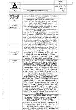 a.uS.CNALM'2
S
REBRI TADORES HYDROCONES
NO
300
CAPTTULO 1 0
FEV/80
I I /
SISTEMA DE
LUBRIFICAÇÃ
O
VERIFIQUE EM TODAS AS LINHA
