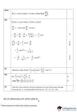 CBSE Class 12 Maths Set 3 Answer Key | PDF