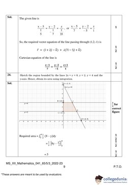 CBSE Class 12 Maths Set 3 Answer Key | PDF