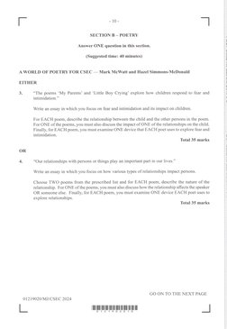 English B Paper 02 May-June Csec 2024 | PDF