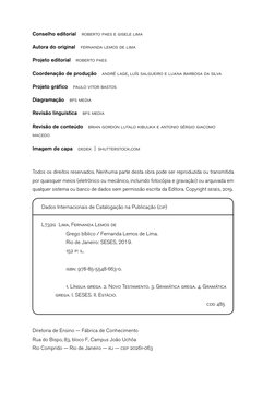 Conselho editorial  roberto paes e gisele lima 
Autora do original  fernanda lemos de lima
Projeto editorial  roberto paes
Co