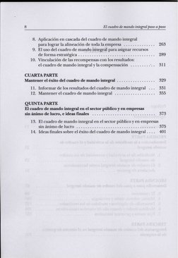 8
El cuadro de mando integral paso a paso
8. Aplicación en cascada del cuadro de mando integral
para lograr la alineación de