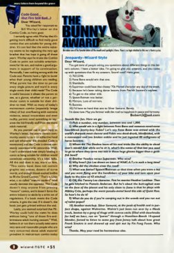 Comics Code, so here goes: 
I certainly agree with Worley that it’s 
getting more difficult to find really good 
rs. Worley s