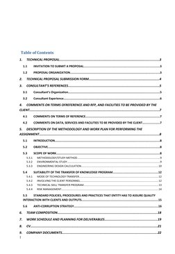 Table of Contents
1.
TECHNICAL PROPOSAL......................................................................................