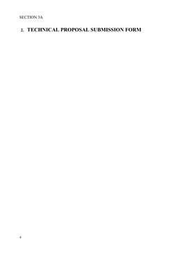 SECTION 3A
2. TECHNICAL PROPOSAL SUBMISSION FORM 
4
