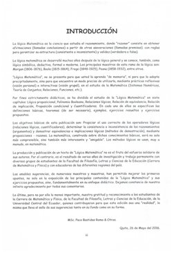 |NTRODUCC|ON
しa 16gl Ca Ma† emd証ca es l a∴C- enCl a que eS† ud' a el  razonam- en† o・ do=de +azona「’
’
⊂OnS' S† ei  en Ob† en