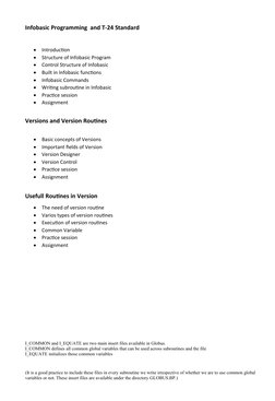 Infobasic Programming and T-24 Guide | PDF | Subroutine | Computer File