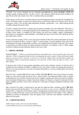 Quem é Jesus? – Um Estudo no Evangelho de João 
6 
 
 O Verbo “era” ev