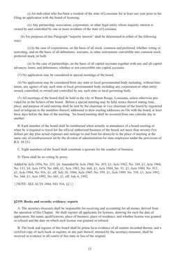 13
(i) An individual who has been a resident of the state of Louisiana for at least one year prior to his
filing an applicati