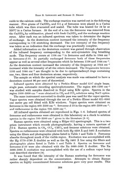 ELLIS R. LIPPINCOTT and &CHARD 
D. NELSON 
oxide to the calcium oxide. 
The exchange reaction was carried out in the followin