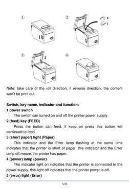 58MM Thermal Receipt Printer Manual | PDF | Printer (Computing) | Power ...