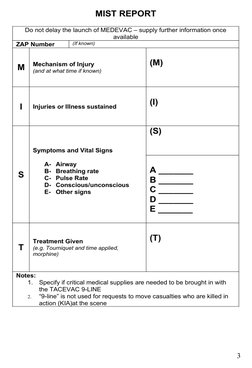 Fillable Mist Report TBS Smart Pack: Combat Reporting Guide | PDF | Improvised Explosive ...