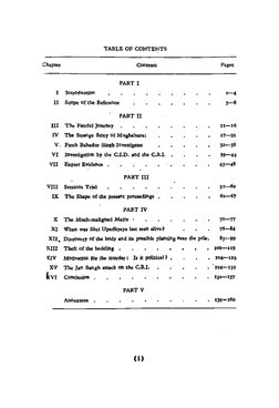 TABLE OF CONTENTS 
Chapter 
Contents 
PART I 
I 
IntrOduction 
II 
ScOpe of the Reference 
PART II 
III 
The Fateful Journey