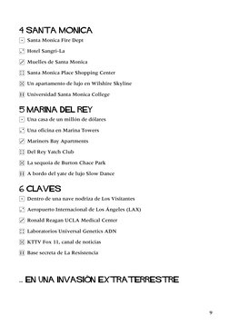 4 Santa Monica
1 Santa Monica Fire Dept
2 Hotel Sangri-La
3 Muelles de Santa Monica
4 Santa Monica Place Shopping Center
5 Un