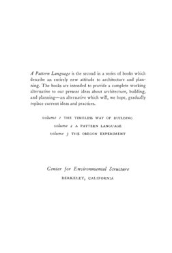 A Pattern Language | PDF