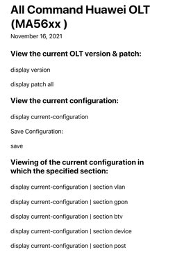 Huawei OLT Command Reference Guide | PDF | Internet Protocols | Command ...