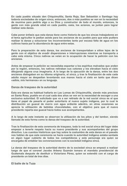 En cada pueblo situado den Chiquimulilla, Santa Roja, San Sebastián o Santiago hay
todavía sociedades de origen xinca, entonc