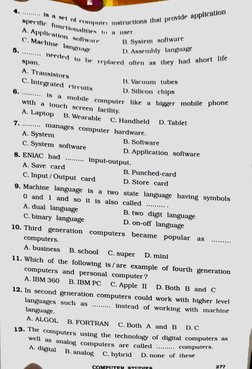 nuter nstructions that provlde applicatlon
.
1s a sel of comnil
sperifle
funetlonalle
to a
A.
Appliratton
solware
C.Machlne
l