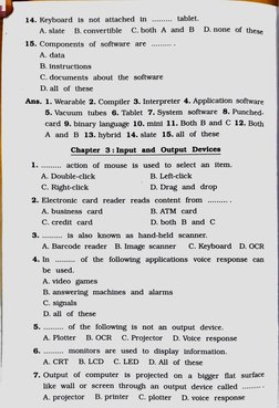 14. Keyboard
is not attached
in.
tablet.
A. slate
B.convertible
C. both
A and B
D.none
of these
15. Components
of software
ar