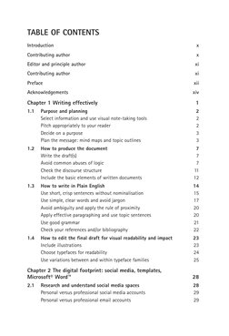 TABLE OF CONTENTS
Introduction	
x
Contributing author	
x
Editor and principle author	
xi
Contributing author	
xi
Preface	
xii