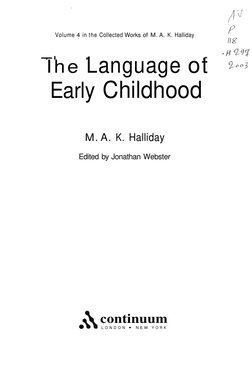Language Development in Early Childhood | PDF | Language