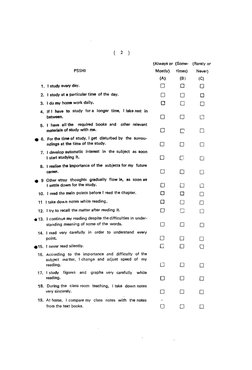 Study Habits Inventory Form.pdf Palsane & Sharma Study Habits Inventory | PDF | Question | Communication