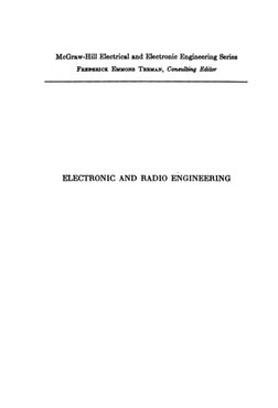 F. E. Terman Electronic and Radio Engine Electronic Radio