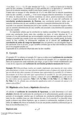 Copyright 2004 por Chapman &
Hal/CRC
+l (es decir, - l s r < +1). El valor absoluto de rs (Î.e., | r,| ) indica la fuerza de