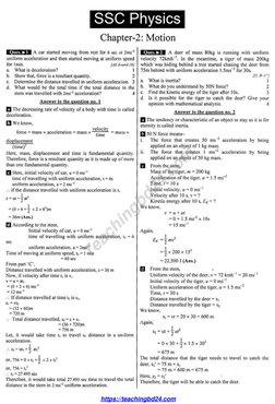 SSC Physics Chapter 2 Notes PDF | PDF