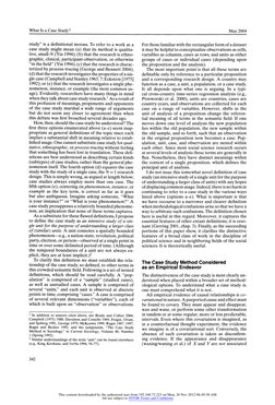 What Is a Case Study? 
May 2004 
study" is a definitional morass. To refer to a work as a 
case study might mean (a) that its