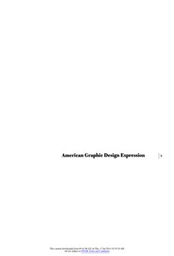 American Graphic Design Expression 
3 
This content downloaded from 69.41.96.102 on Thu, 17 Jul 2014 10:19:18 AM
All use subj