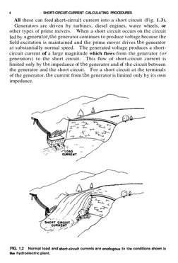 4
SHORT-CIRCUIT-CURRENT CALCULATING PROCEDURES
All these can feed shorecircuit current into a short circuit (Fig. 1.3).
Ge