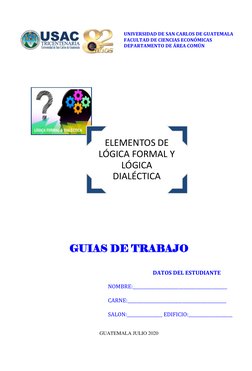 UNIVERSIDAD DE SAN CARLOS DE GUATEMALA 
FACULTAD DE CIENCIAS ECONÓMICAS 
DEPARTAMENTO DE ÁREA COMÚN
