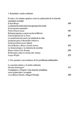 3. Ruralidad y medio ambiente
El mito y los rituales agrarios como la explicación de la relación 
naturaleza-sociedad
EckartB