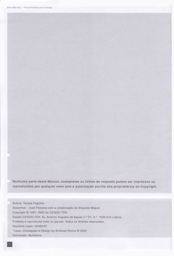 EÊA UÍVlA VEZ... - Prova Projecliva para Crianoas
Nenh,ú,má,.rpaÍtè deste Manual, exemplares ou Íolhas de resposta podem ser