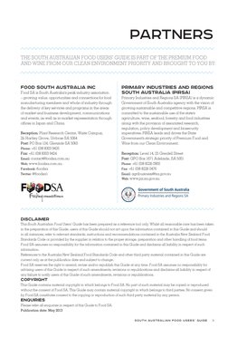 SOUTH AUSTRALIAN FOOD USERS’ GUIDE    3 
FOOD SOUTH AUSTRALIA INC
Food SA is South Australia’s peak industry association 
–