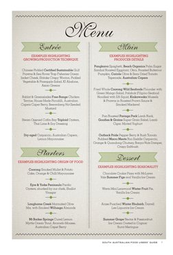 SOUTH AUSTRALIAN FOOD USERS’ GUIDE    7
