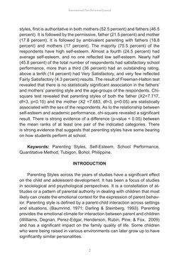 Parenting Styles and Student Outcomes | PDF | Self Esteem | Parenting