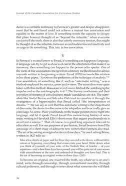 34
Journal of the Canadian Association for Curriculum Studies
dence is a veritable testimony to Ferenczi’s greater and deeper
